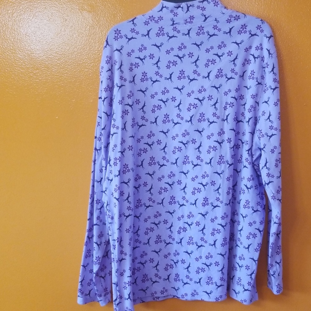North Crest Purple & Black Deer Long Sleeve Shirt